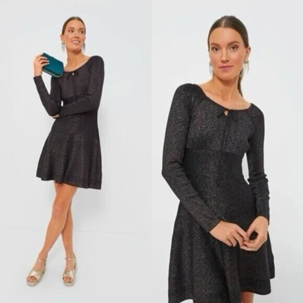 Tuckernuck | Hyacinth House Sparkly Metallic Knit Selena Dress Size XS Stretch